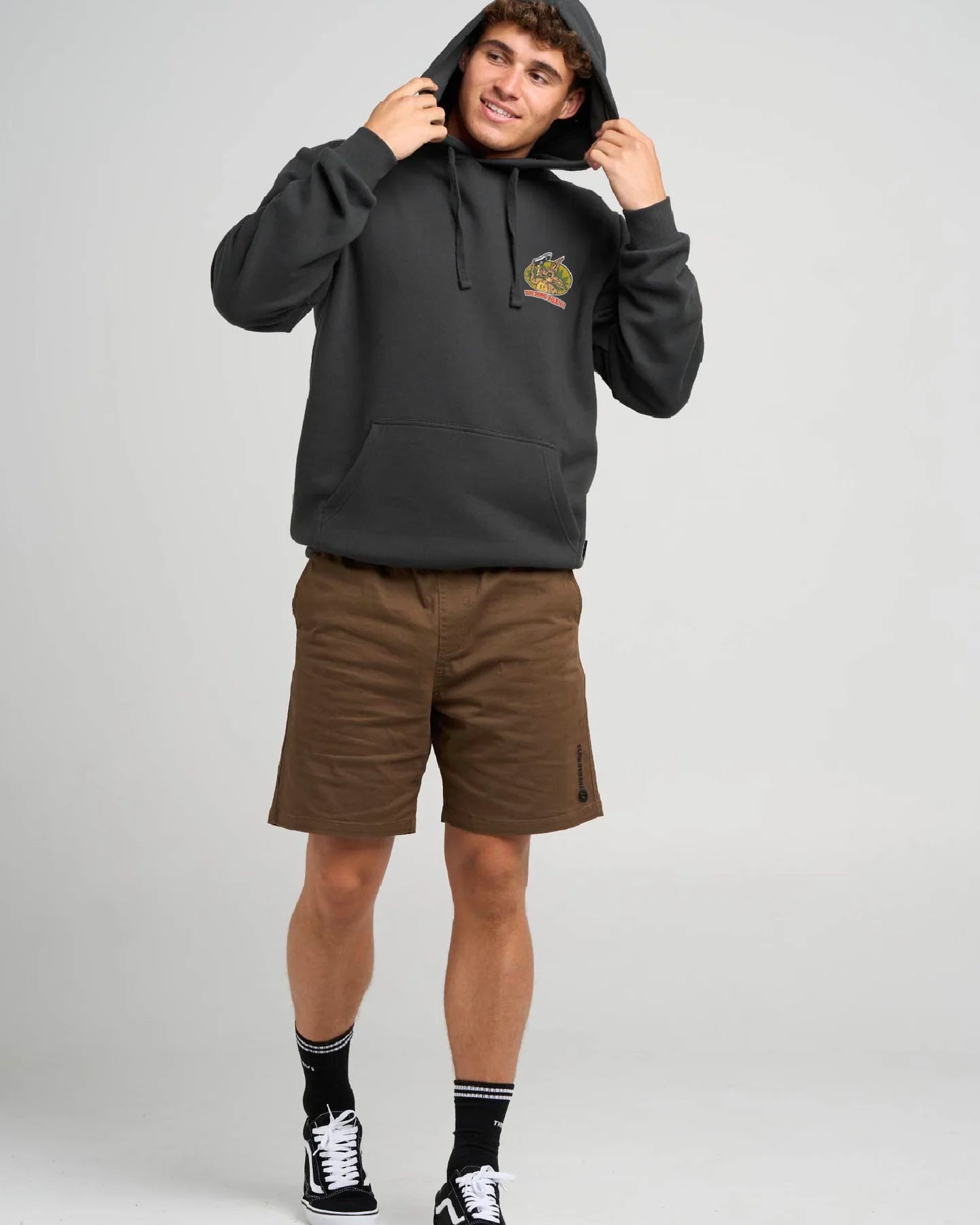 The Mad Hueys Less Blueys Hooded Pullover | Vintage Black