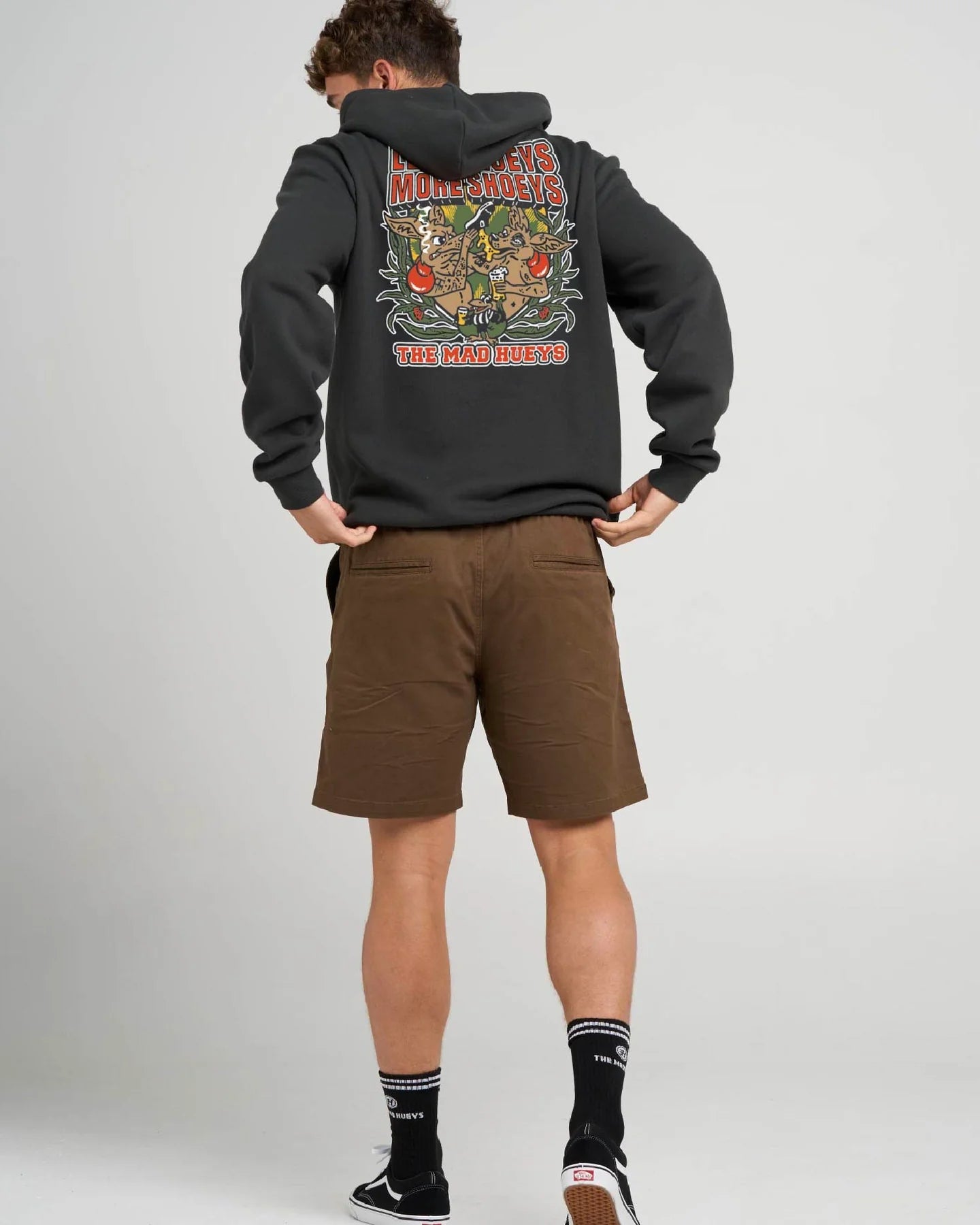 The Mad Hueys Less Blueys Hooded Pullover | Vintage Black