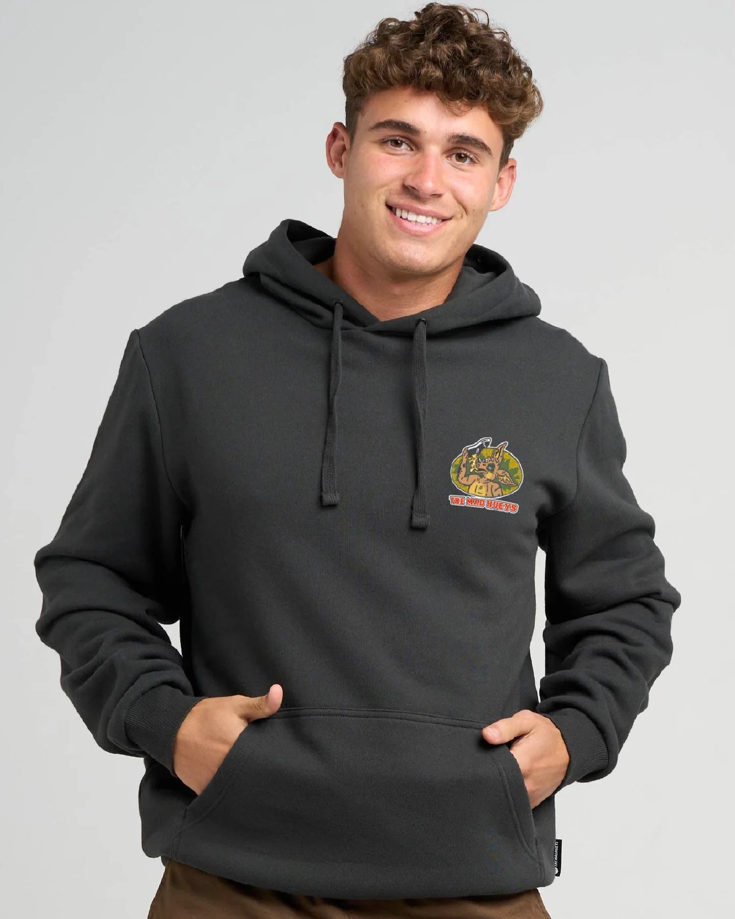 The Mad Hueys Less Blueys Hooded Pullover | Vintage Black