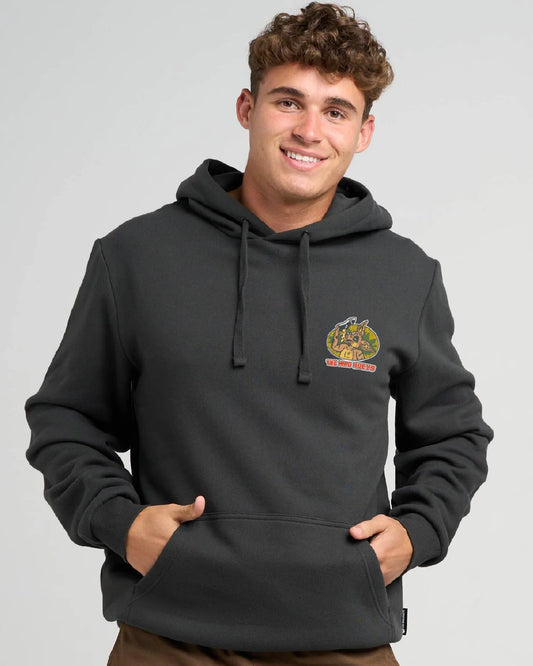 The Mad Hueys Less Blueys Hooded Pullover | Vintage Black