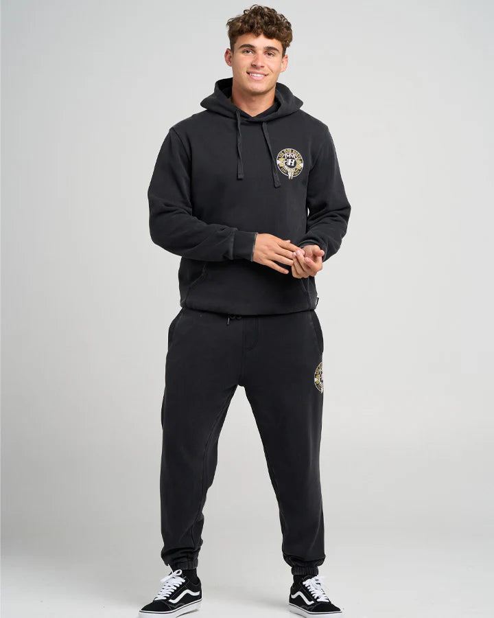 The Mad Hueys Surf Hueys Track Pant | Washed Black