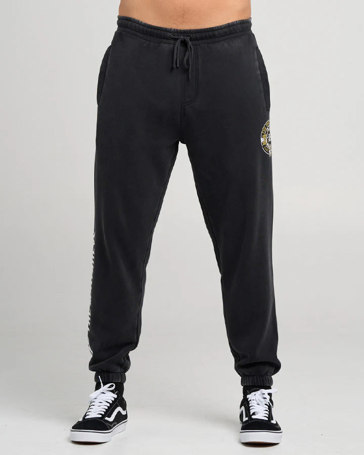 The Mad Hueys Surf Hueys Track Pant | Washed Black