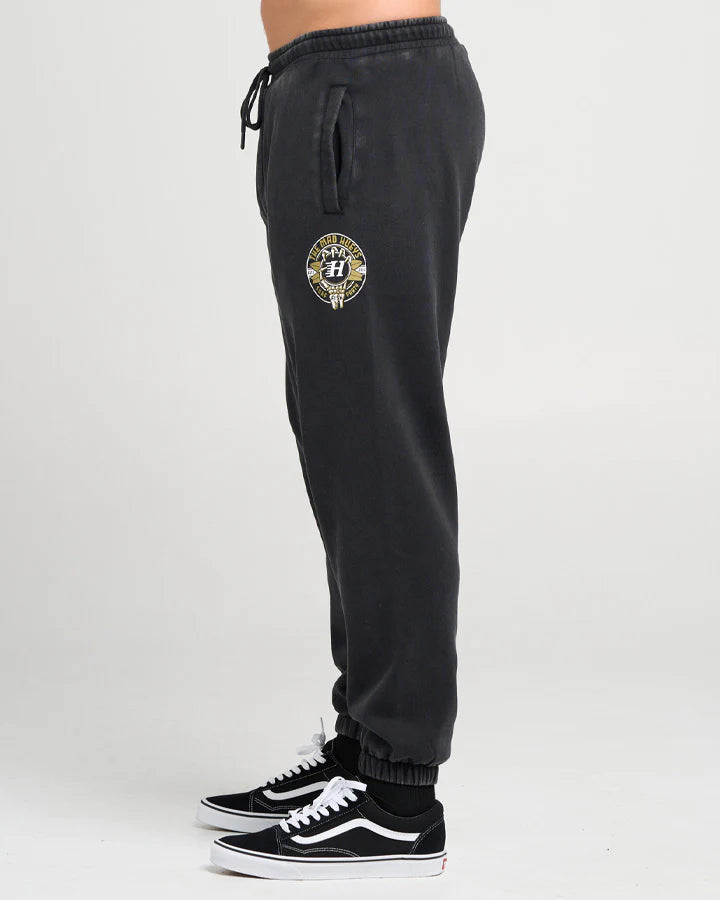 The Mad Hueys Surf Hueys Track Pant | Washed Black