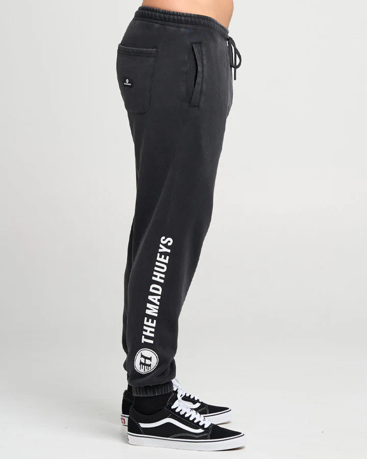 The Mad Hueys Surf Hueys Track Pant | Washed Black