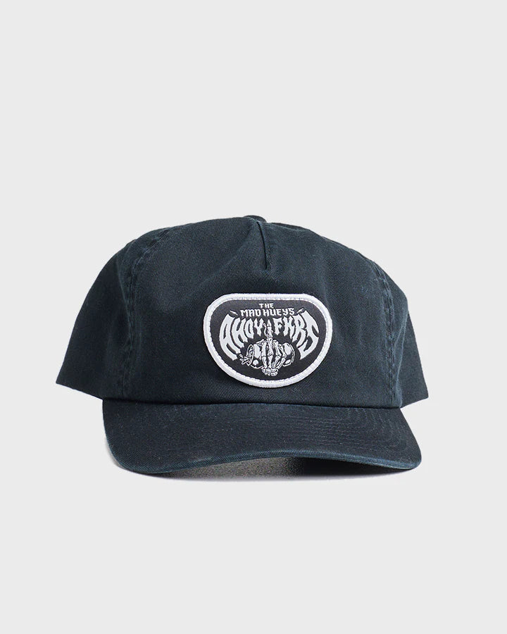 THE MAD HUEYS METAL AHOY FKERS UNSTRUCTURED CAP BLACK
