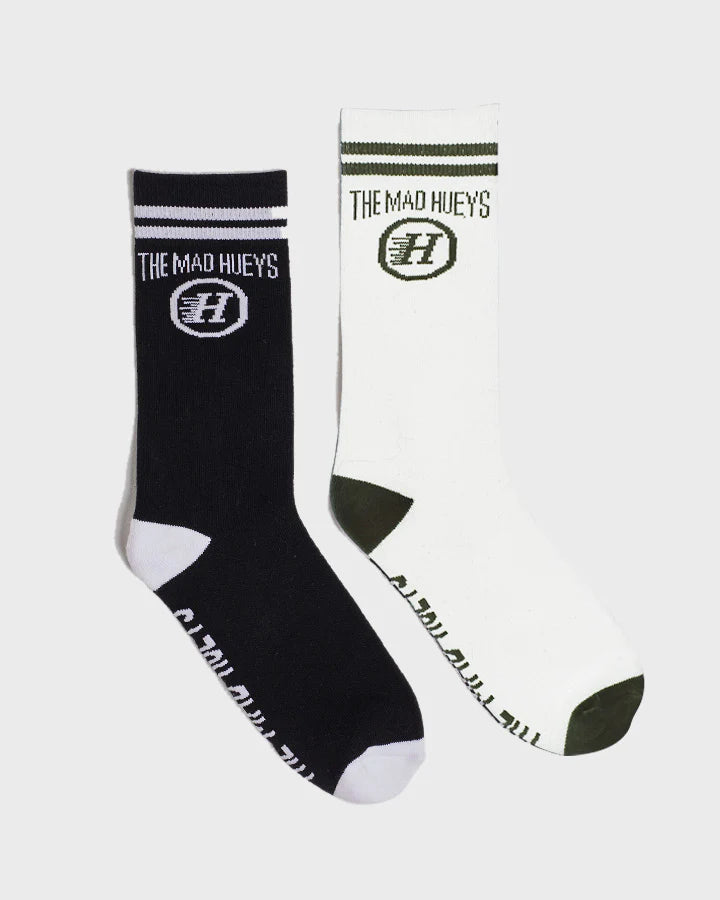 THE MAD HUEYS HUEYS LIFE 2PK SOCKS 7-11