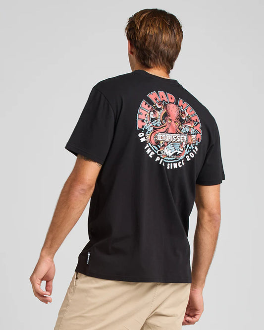 THE MAD HUEYS OCTOPISSED SS TEE BLACK