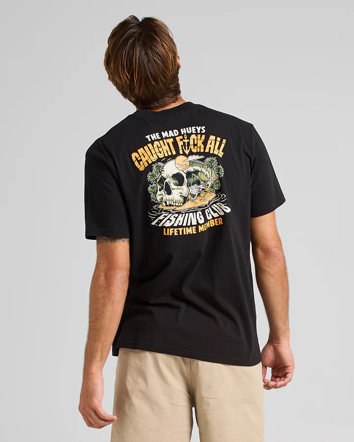 THE MAD HUEYS CAUGHT FK ALL SS TEE BLACK