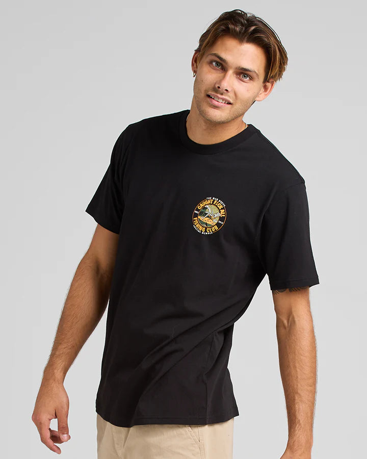 THE MAD HUEYS CAUGHT FK ALL SS TEE BLACK