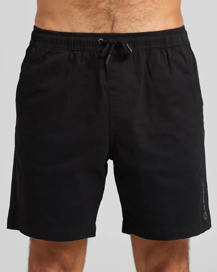 THE MAD HUEYS STRANDED 18" CHINO SHORT BLACK