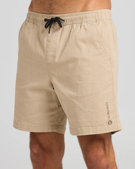 THE MAD HUEYS STRANDED 18" CHINO SHORT TAUPE