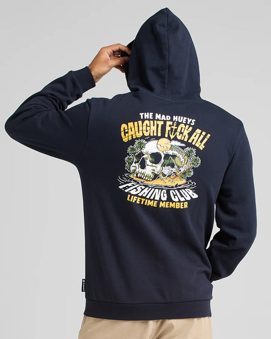 THE MAD HUEYS CAUGHT FK ALL PULLOVER NAVY