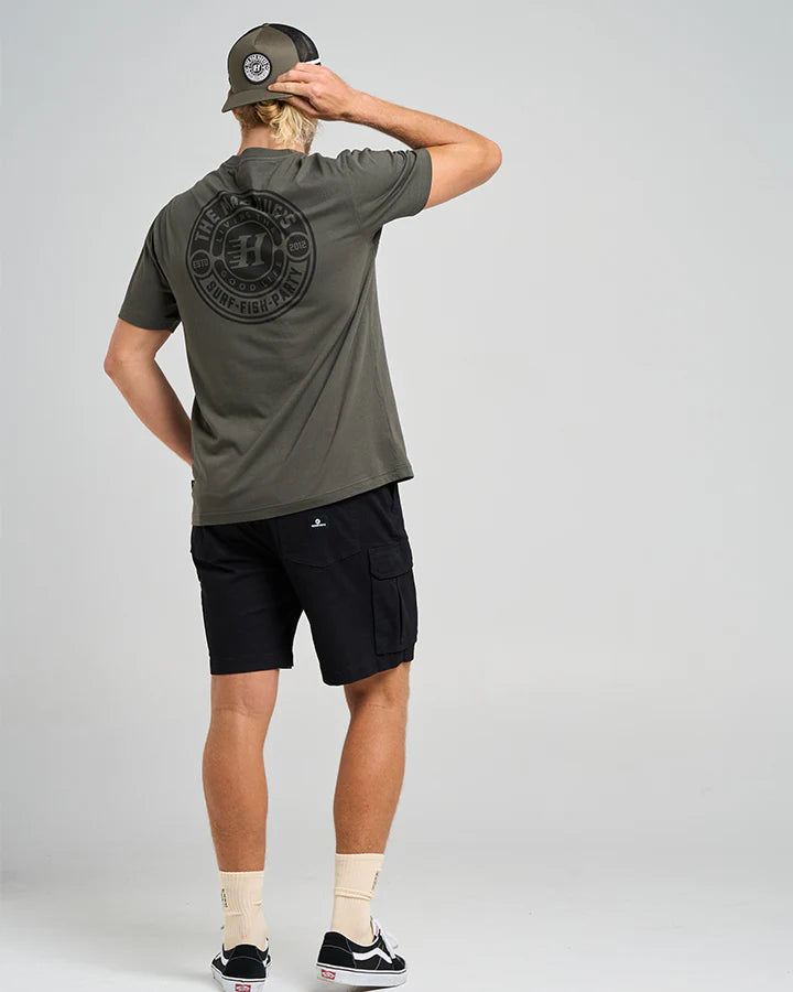 THE MAD HUEYS GOOD LIFE SS TEE CHARCOAL