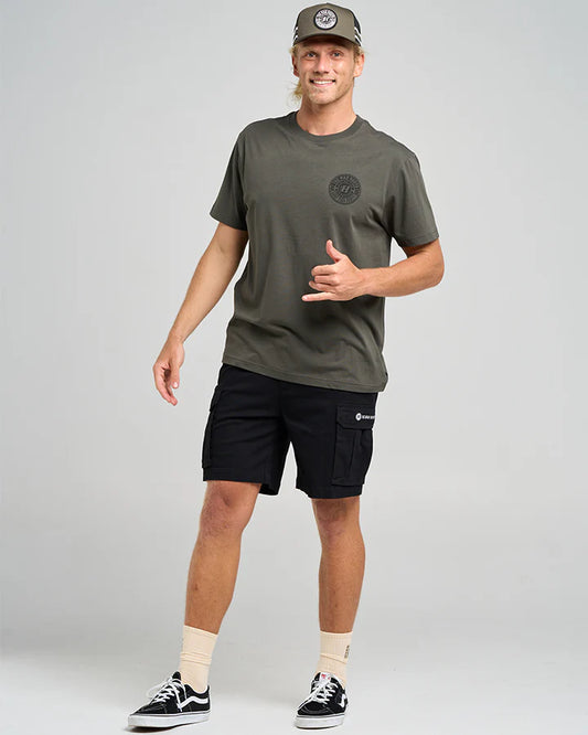 THE MAD HUEYS GOOD LIFE SS TEE CHARCOAL