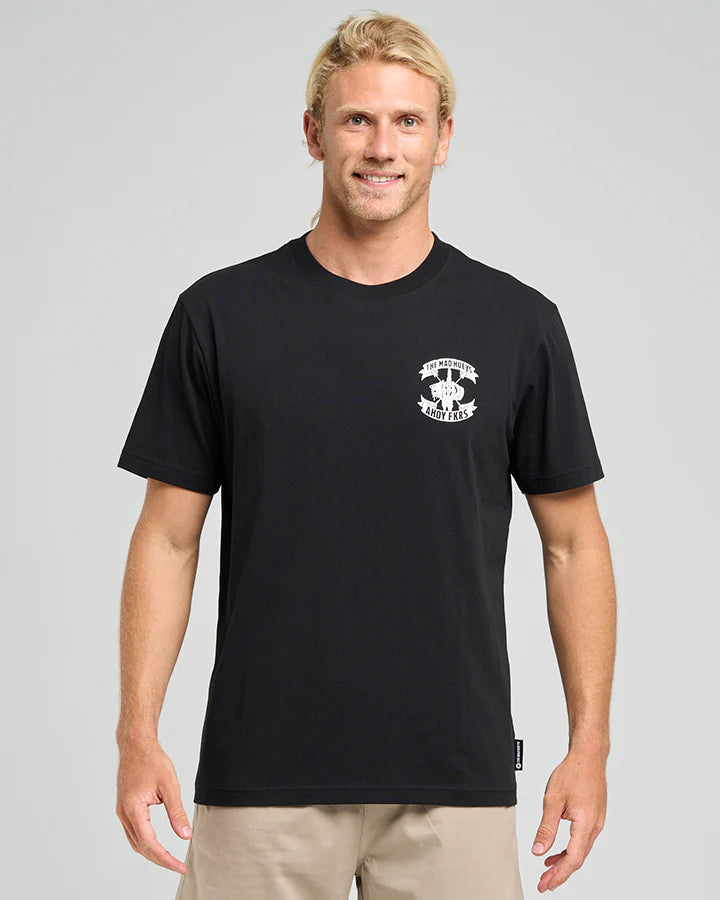 THE MAD HUEYS AHOY FKRS STORM SS TEE BLACK