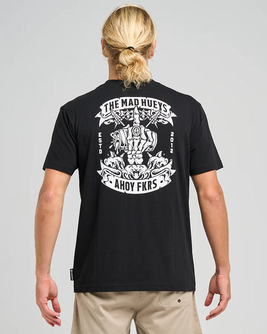 THE MAD HUEYS AHOY FKRS STORM SS TEE BLACK