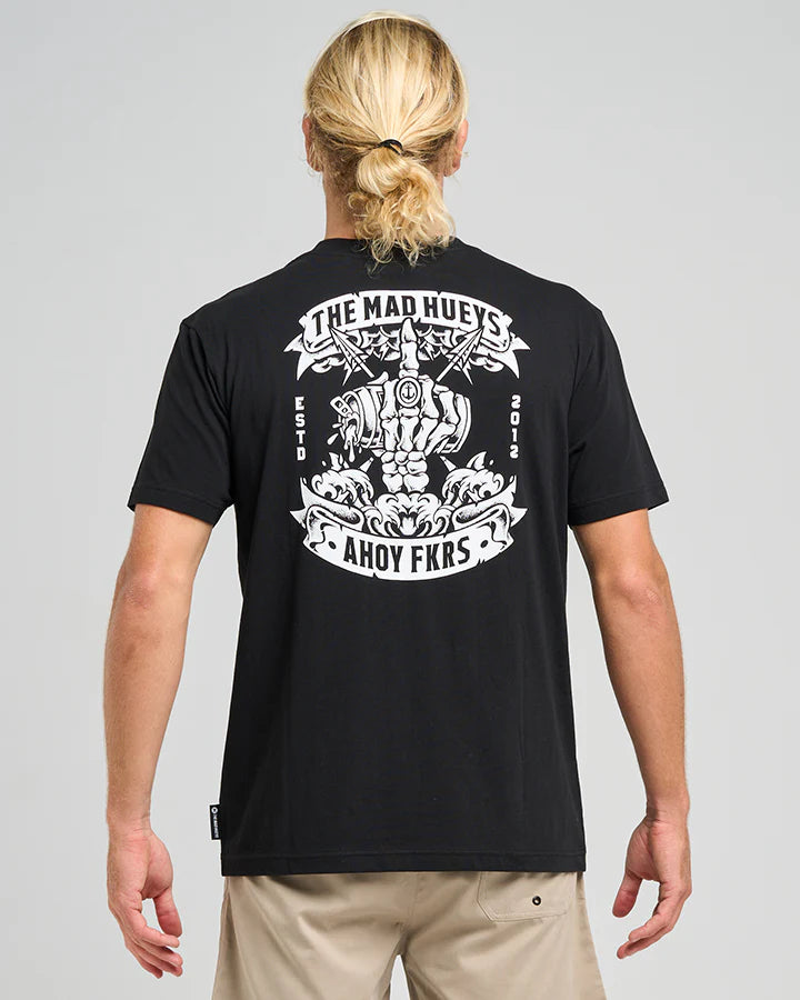 THE MAD HUEYS AHOY FKRS STORM SS TEE BLACK