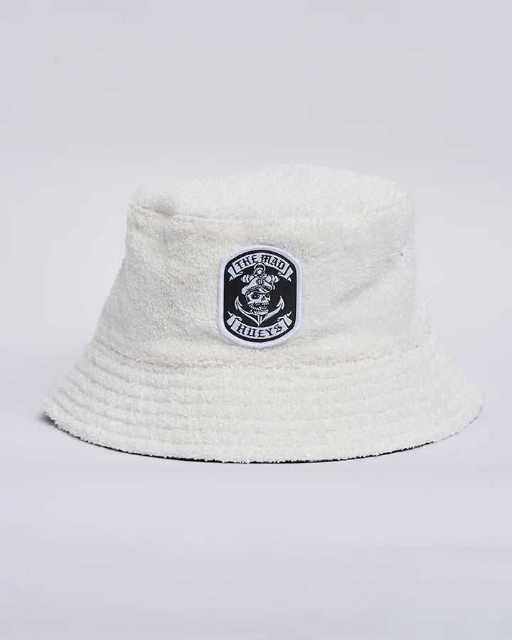THE MAD HUEYS SAILOR ANCHOR REVERSIBLE TERRY BUCKET HAT