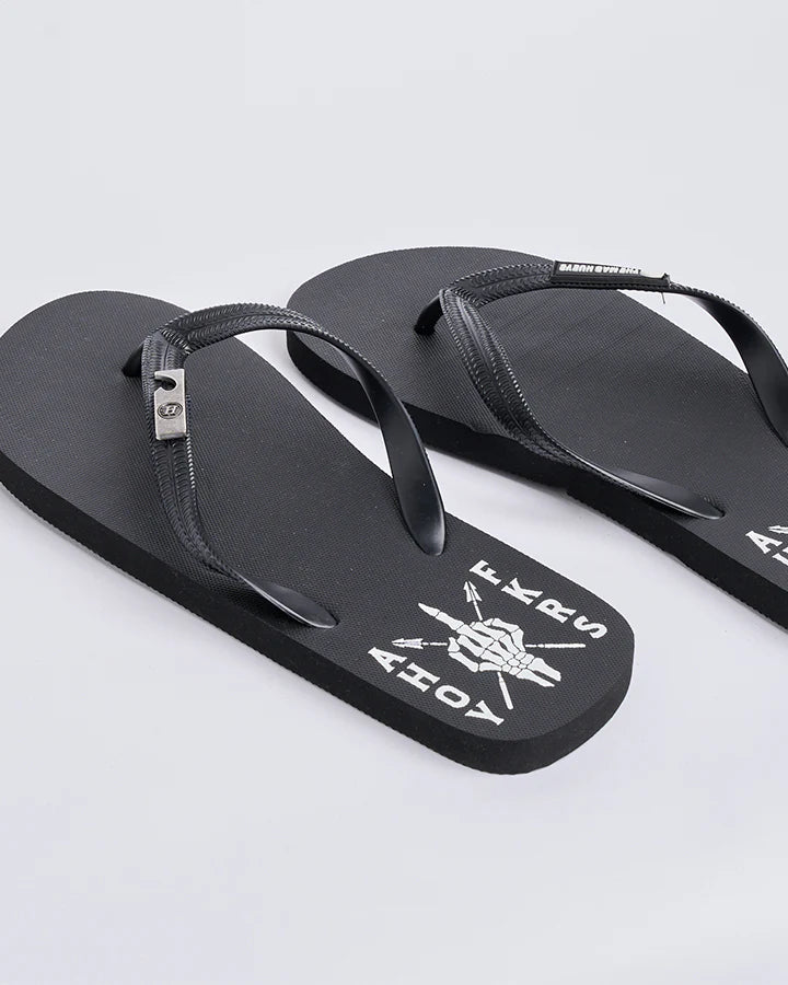 THE MAD HUEYS AHOY FKRS STORM BOTTLE OPENER THONGS BLACK