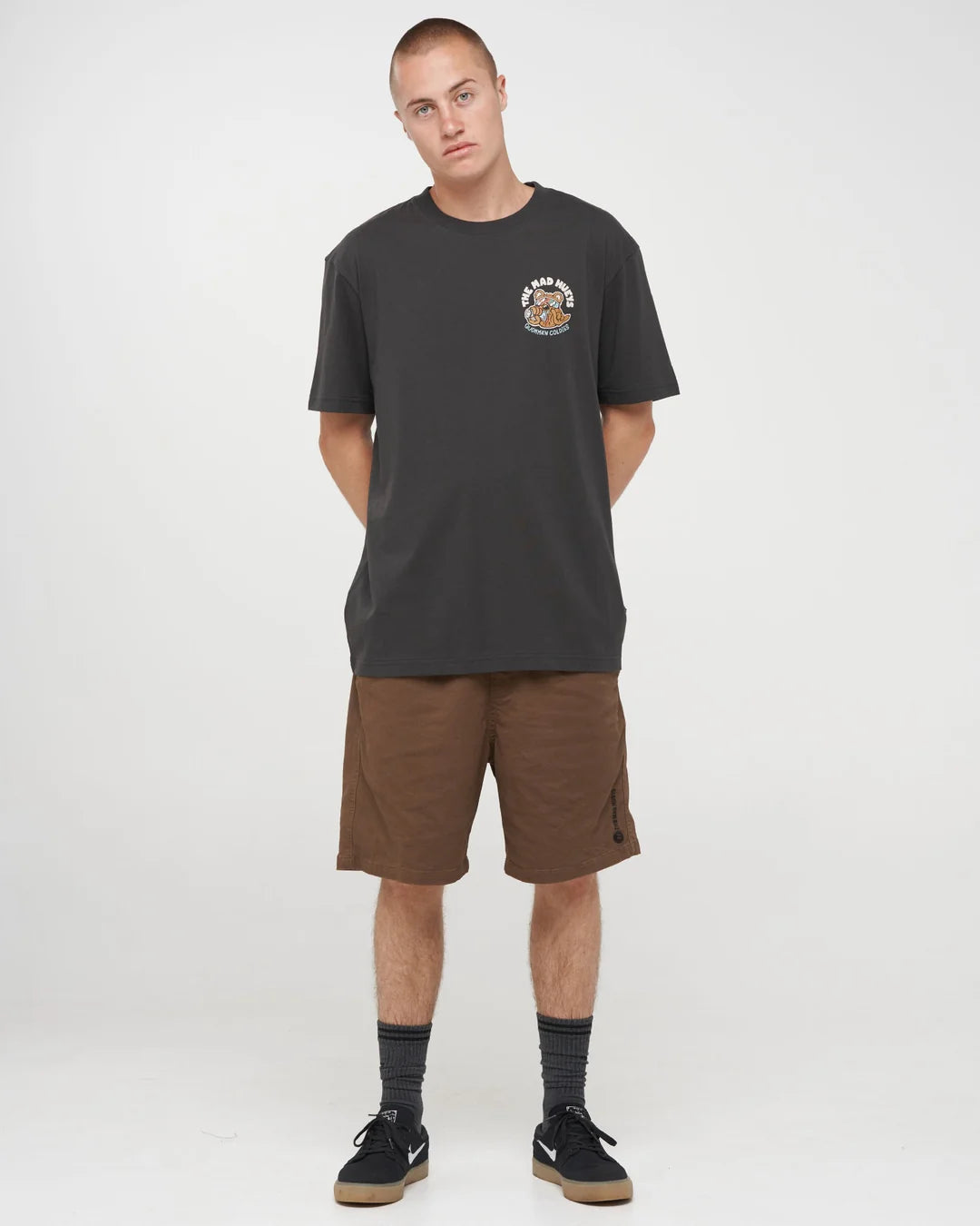 The Mad Hueys Quokkan Coldies Short Sleeve Tee | Vintage Black