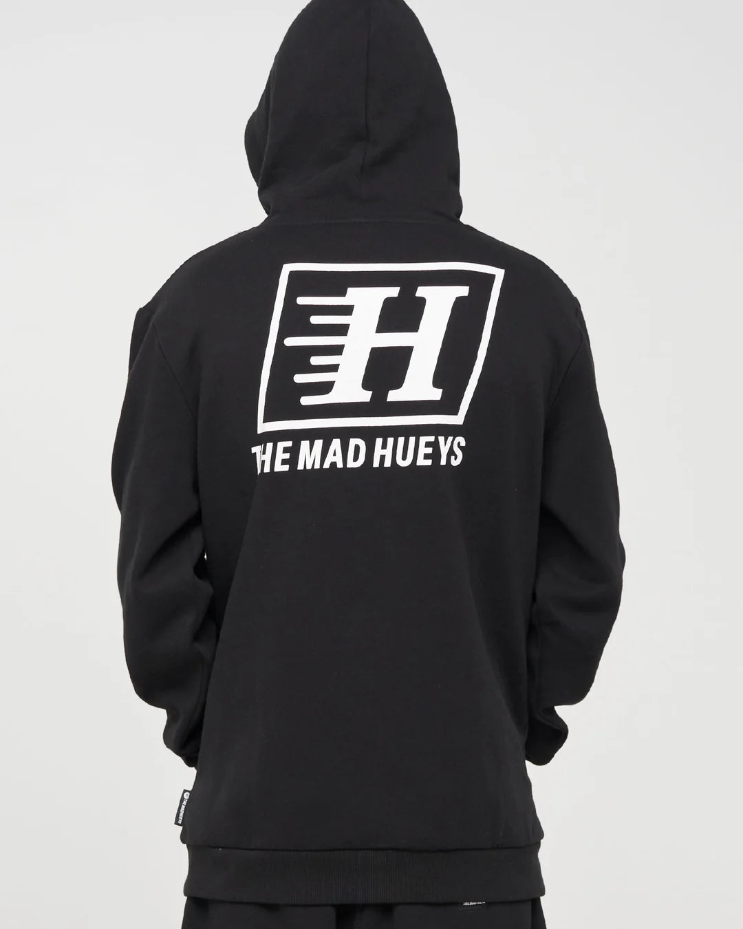 The Mad Hueys Parallel Hueys Hooded Pullover | Black