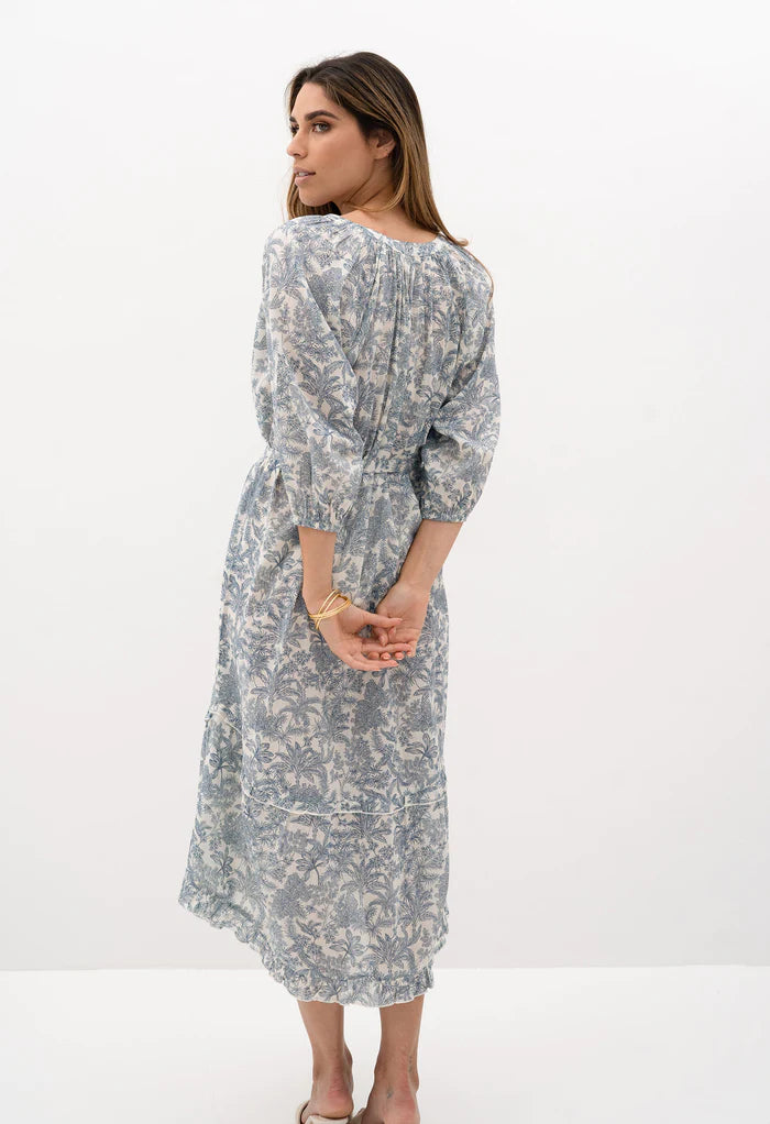 HUMIDITY NAHLA ELYSIAN DRESS NAVY PRINT