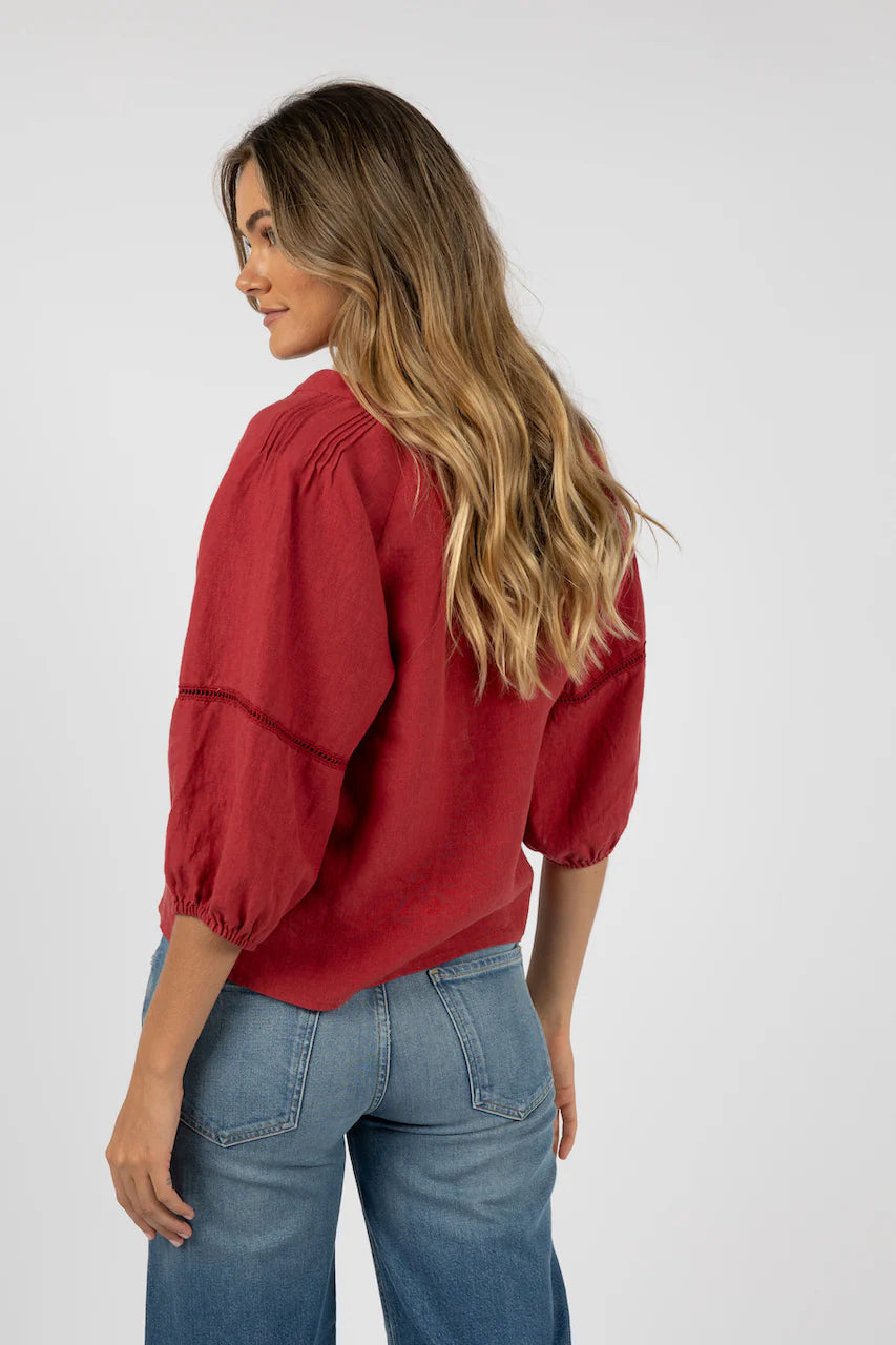 HUMIDITY AMBROSIA BLOUSE BRICK