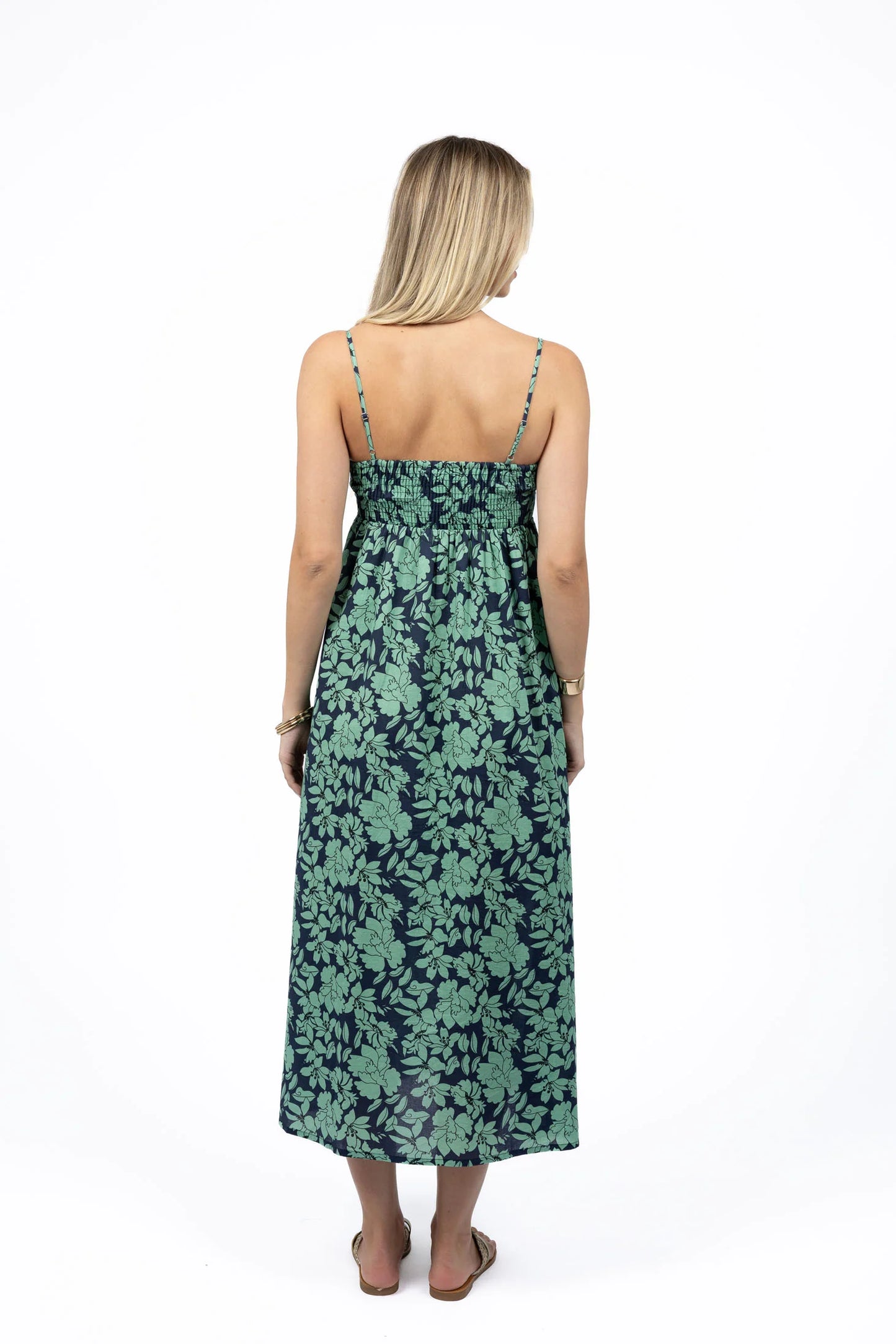 Humidity Fleur Sway Dress | Mint/Navy