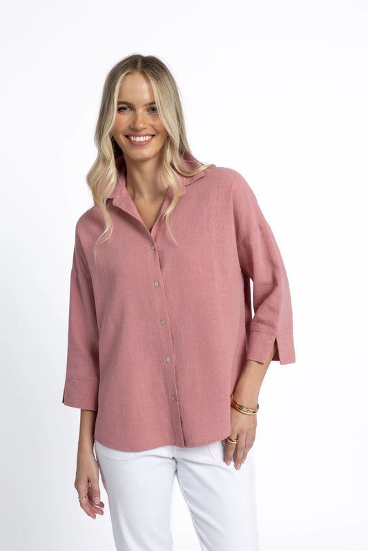 HUMIDITY EMPIRE SHIRT ROSE