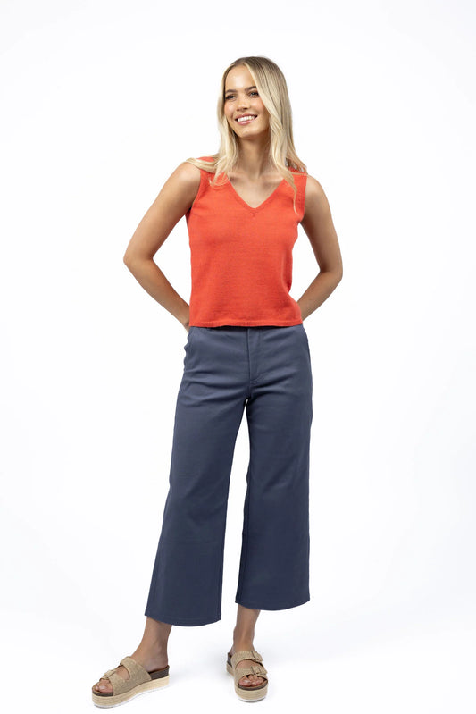 HUMIDITY MARGOT DRILL PANT STEEL BLUE