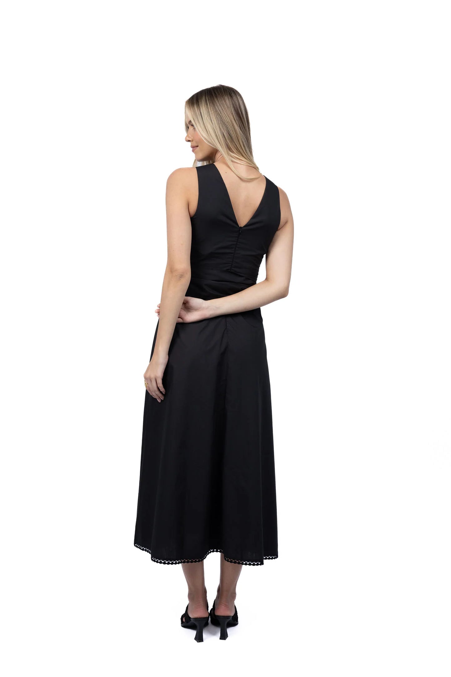 Humidity Willa Tie Dress | Black