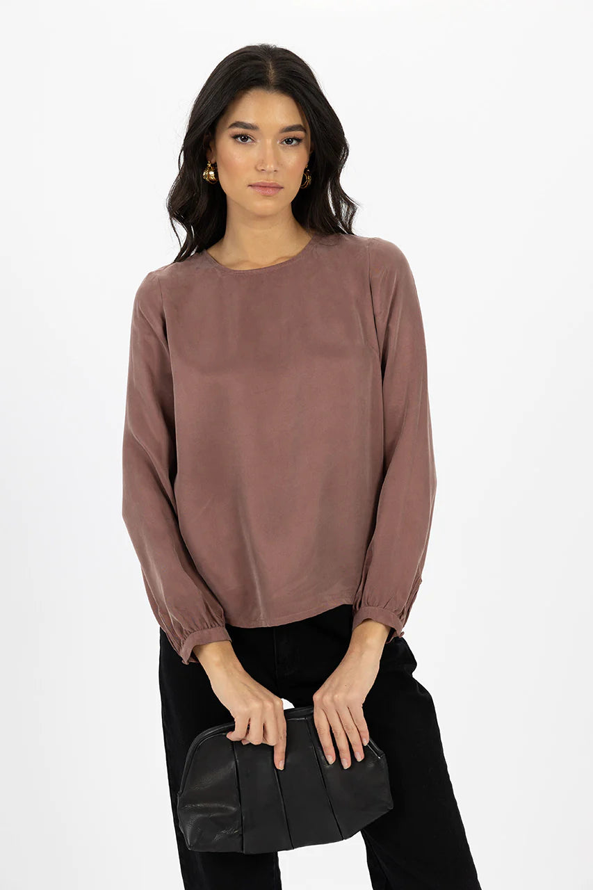 HUMIDITY SARA BLOUSE MOCHA