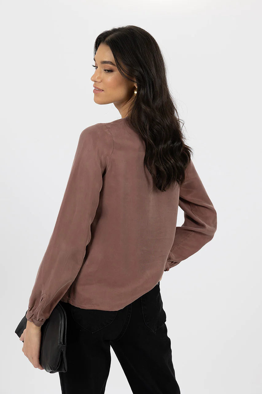 HUMIDITY SARA BLOUSE MOCHA