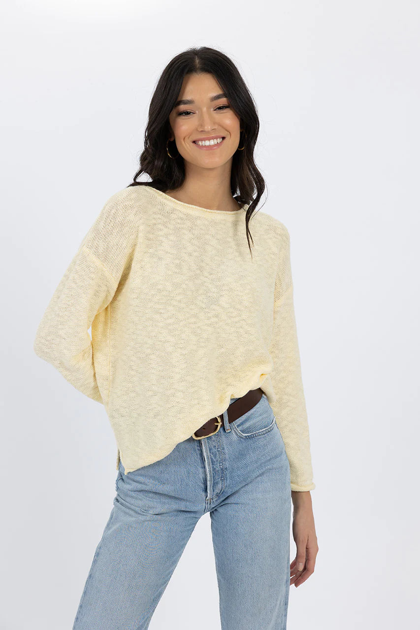 HUMIDITY SOFIA SWEATER LEMON