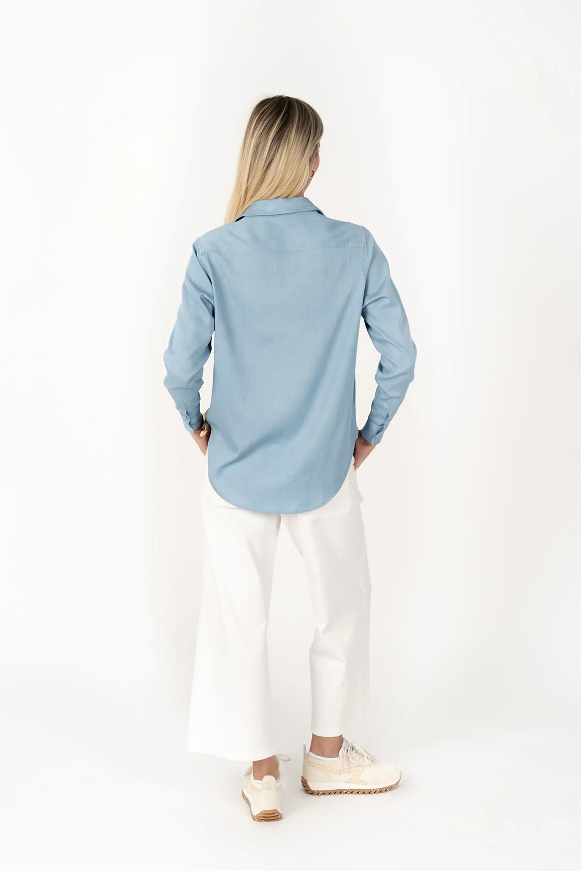 HUMIDITY THE CHAMBRAY SHIRT LIGHT BLUE