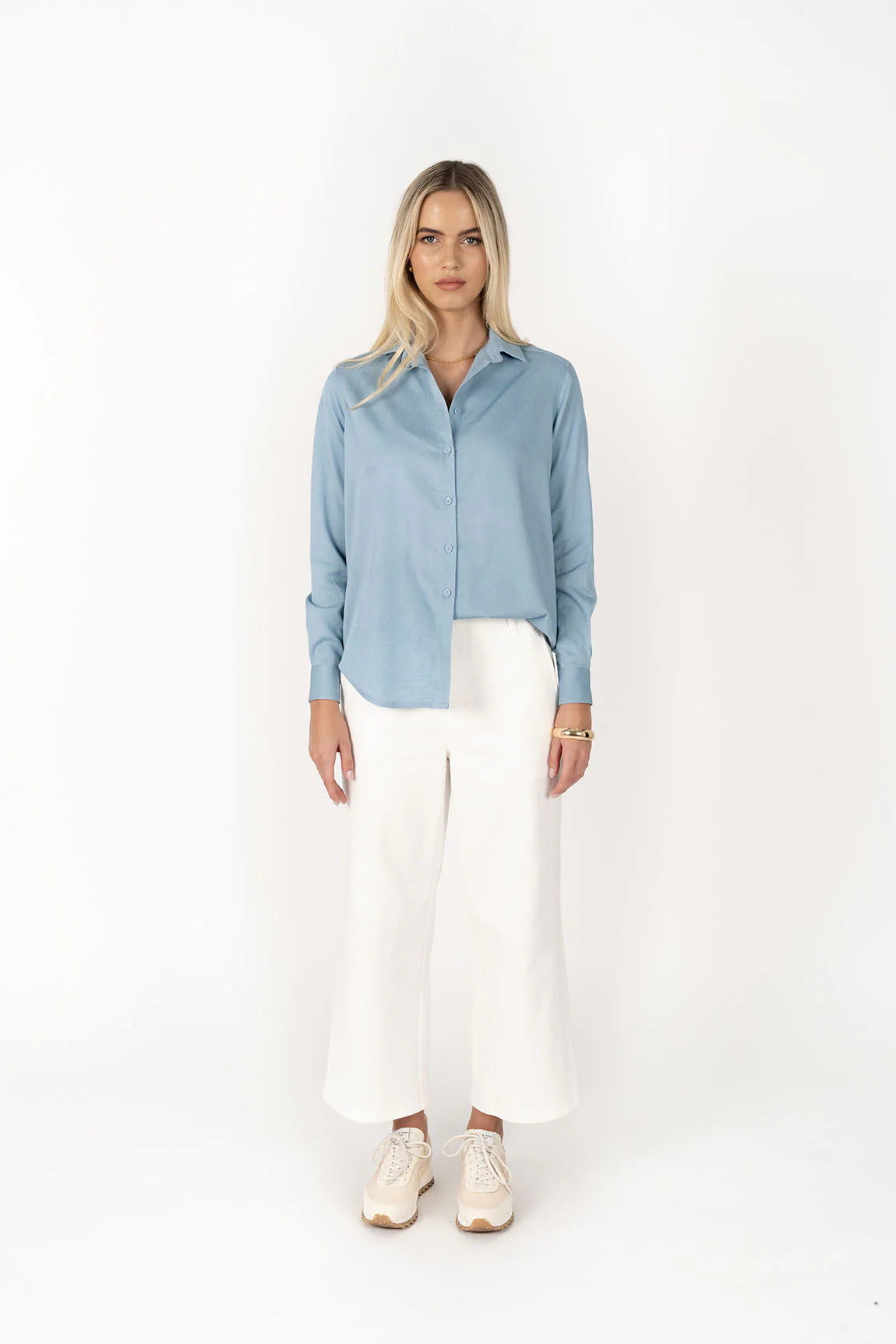 HUMIDITY THE CHAMBRAY SHIRT LIGHT BLUE