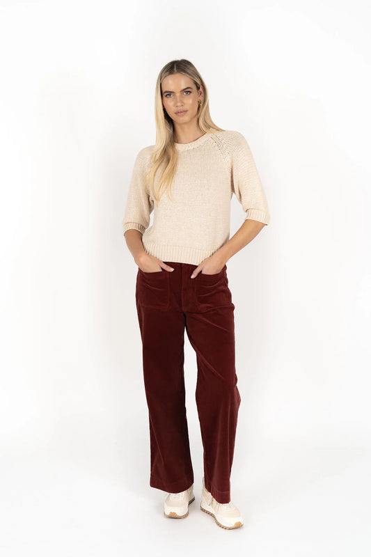 HUMIDITY SUKI CORD PANT RUST