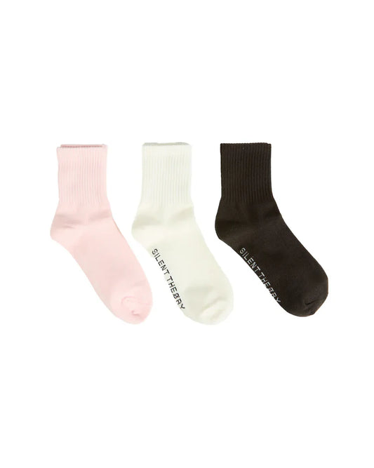 Silent Theory Silent Luxe Sock 3 Pack | Pale Pink