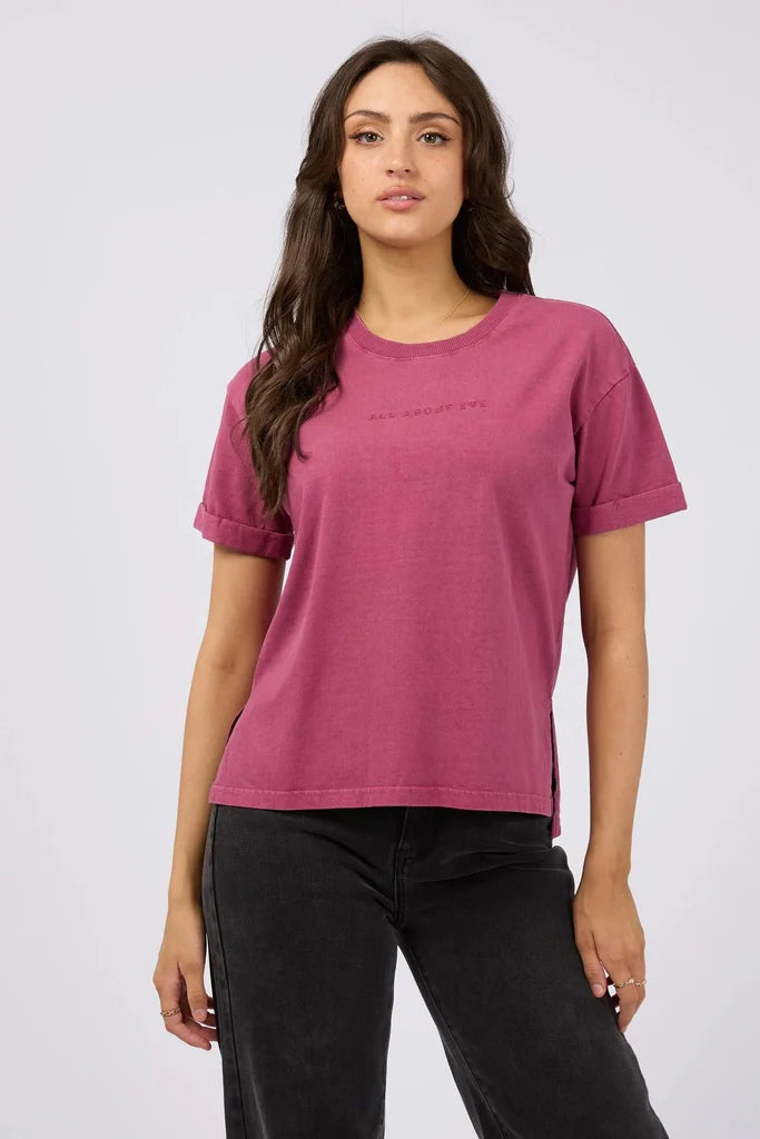 ALL ABOUT EVE WASHED TEE BLUSH