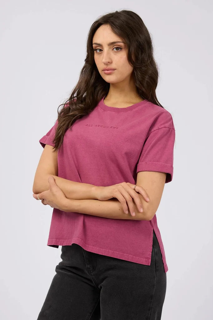 ALL ABOUT EVE WASHED TEE BLUSH