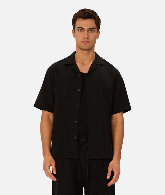 INDUSTRIE THE MARBELLA S/S SHIRT BLACK