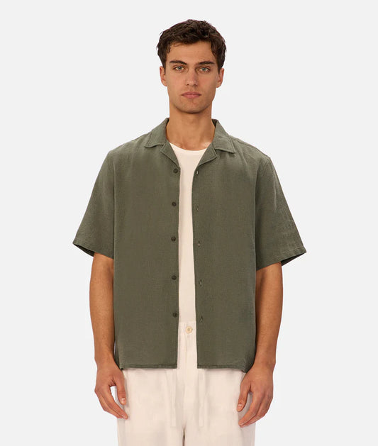 INDUSTRIE THE MARBELLA S/S SHIRT EVERGLADE