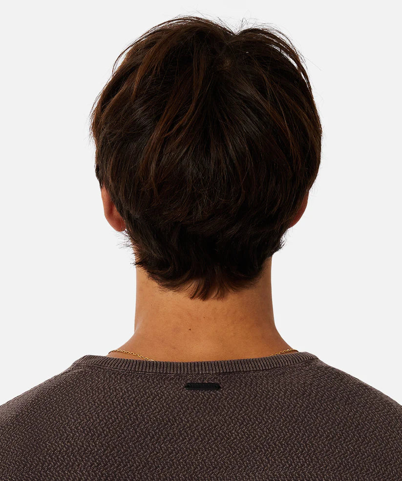INDUSTRIE THE WASHED ARIES KNIT PLUM