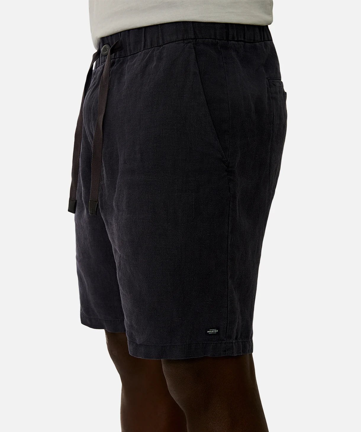 INDUSTRIE THE BALLER LINEN SHORT DK NAVY