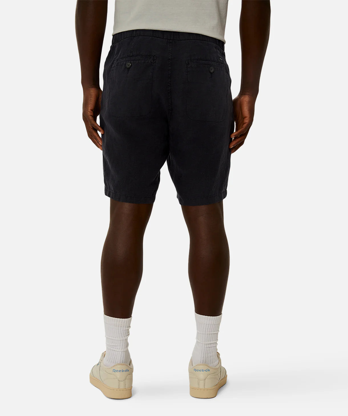 INDUSTRIE THE BALLER LINEN SHORT DK NAVY