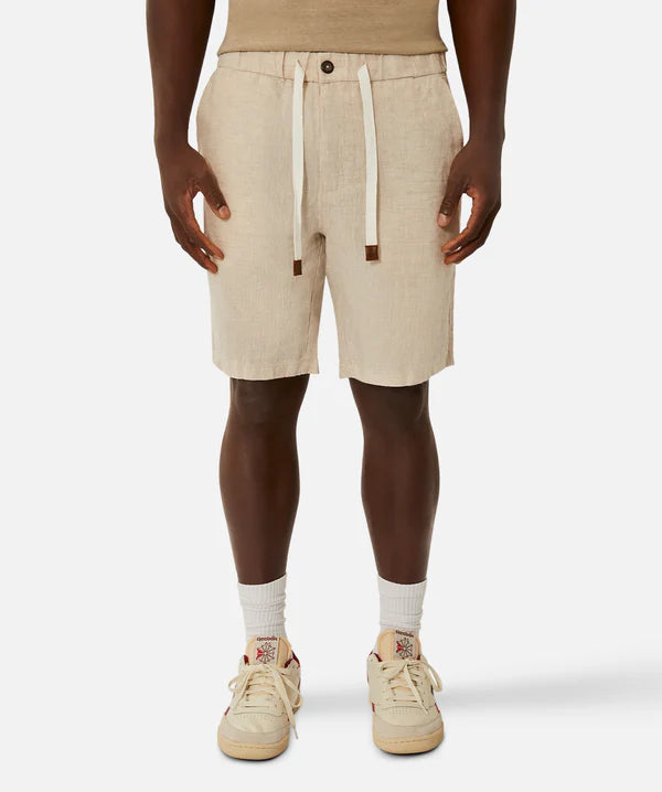 INDUSTRIE THE BALLER LINEN SHORT YD WHEAT