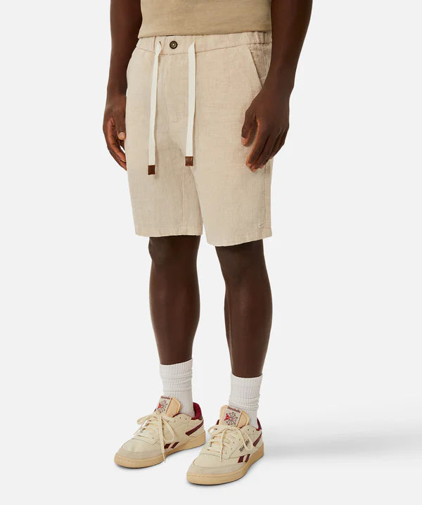 INDUSTRIE THE BALLER LINEN SHORT YD WHEAT