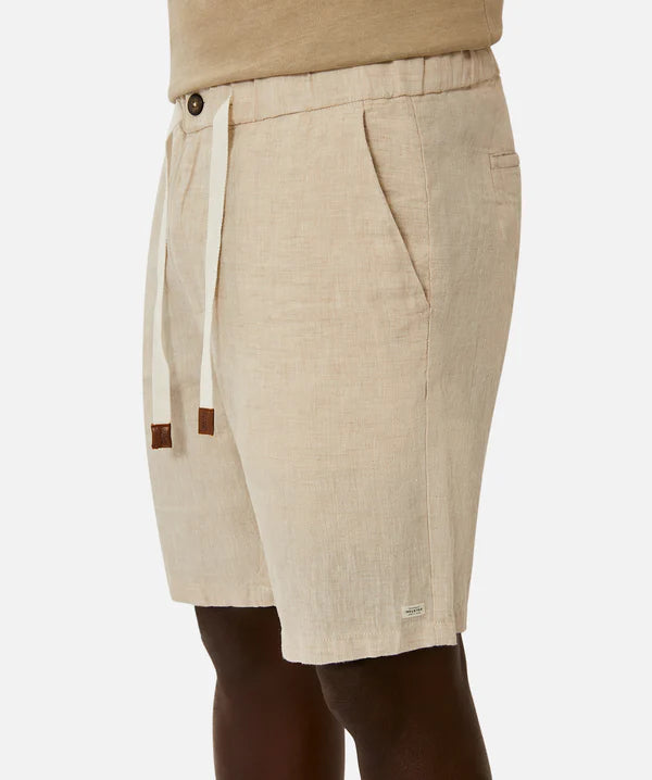 INDUSTRIE THE BALLER LINEN SHORT YD WHEAT