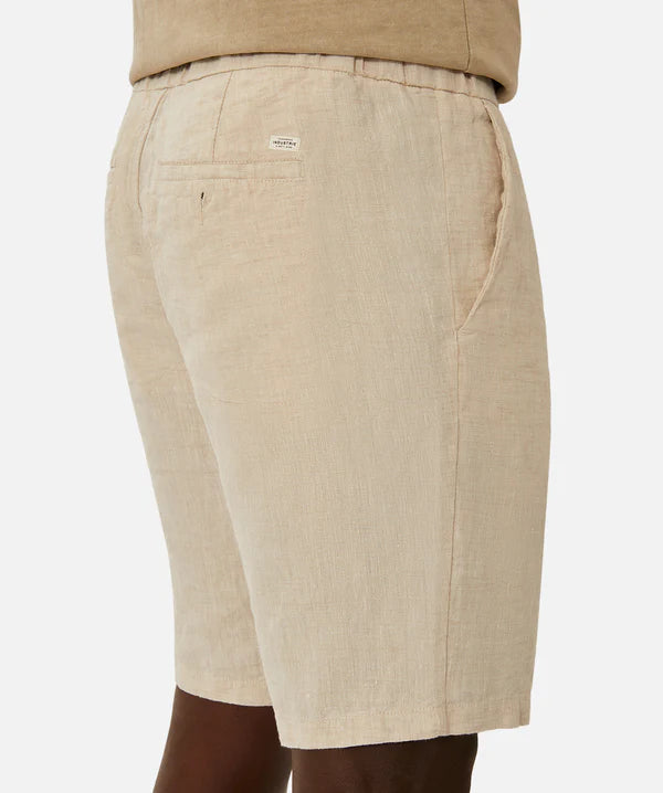 INDUSTRIE THE BALLER LINEN SHORT YD WHEAT