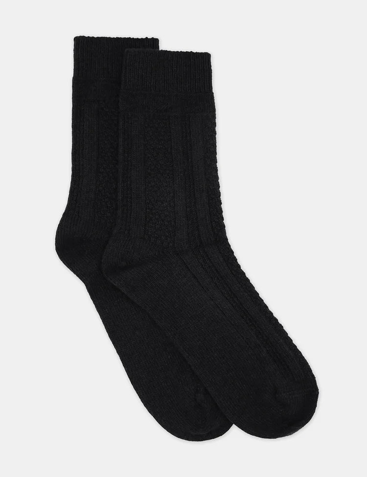 Levante Camella Crew Sock | Nero